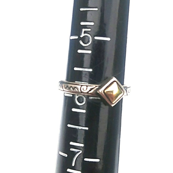 BRIGHTON *SOLID* Sterling Silver Etched Ring Trip - Picture 3 of 8